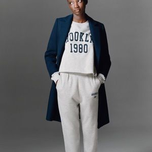 Navy Blue Zara Wool blend coat